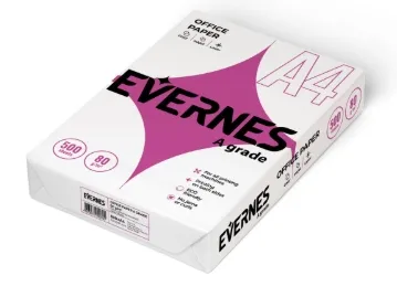 ქაღალდი კოპირებისთვის A4 80გრ EVERNES A 500ფურც.