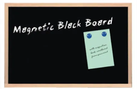 დაფა ცარცის შავი მაგნიტური 40*60 FOSKA SW3063 SW3063