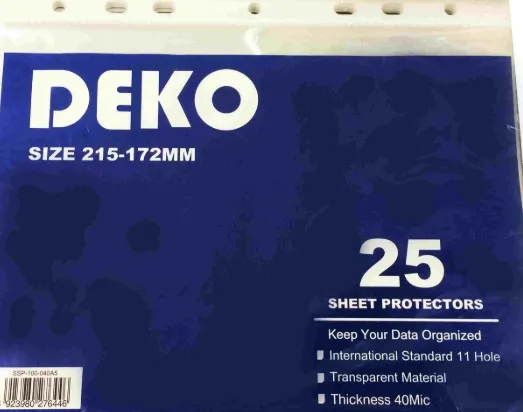 ფაილი BU 40 მიკრონი A5 SF DEKO SSP-100-040 SSP40A5-BU
