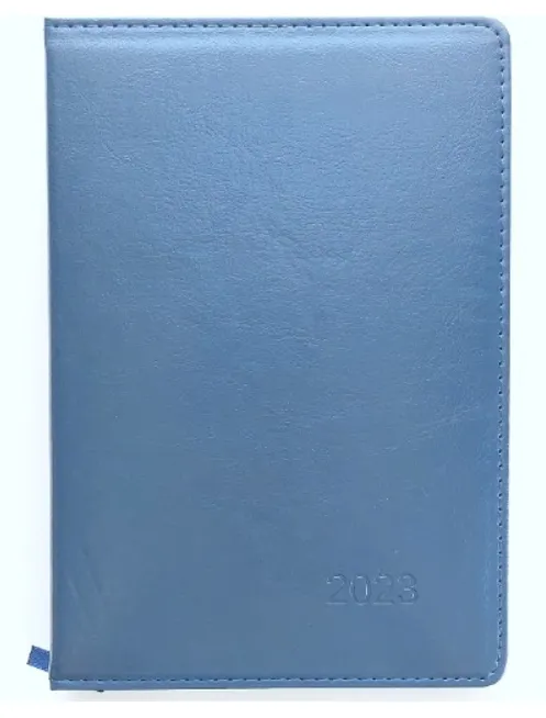 ბლოკნოტი ყოველდღიური PU 2023წ IVORY ლურჯი EPUA5-BU EPUA5-BU