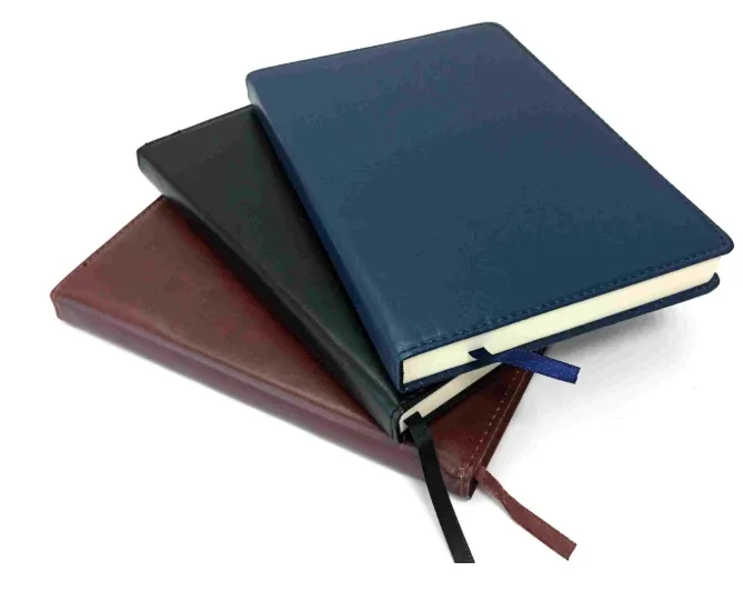 ბლოკნოტი ტყავის ყდით A5 160ფ ყავისფერი PUGA5160-BW (PUA5-BN) PUGA5160-BW