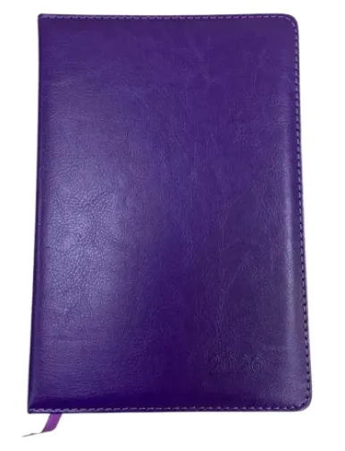 ბლოკნოტი ყოველდღიური PU 2026წ IVORY იასამნისფერი EPUA5-PR EPUA5-PR26