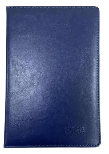 ბლოკნოტი ყოველდღიური PU 2026წ IVORY ლურჯი EPUA5-BU EPUA5-BU26