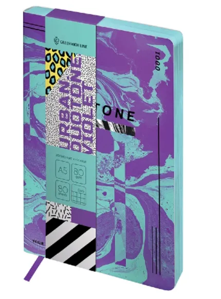 ბლოკნოტი A5 Greenwich Line 80ფ Violet NA5-25480 NA5-25480