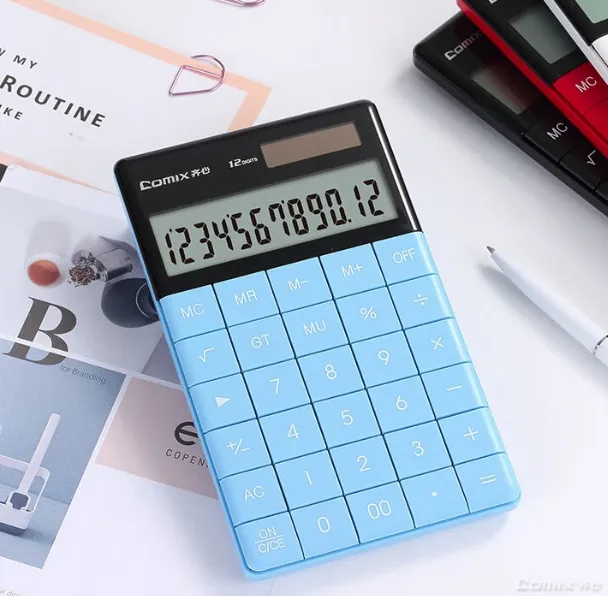 კალკულატორი COMIX C-1371 ცისფერი C-1371