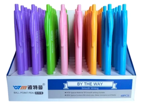 კალამი ბურთულიანი ღილაკით BP-1937 ლურჯი ფერადი BP-1937