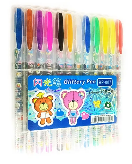 კალამი ბრჭყვიალა 12ც BP007-12 BP007-12