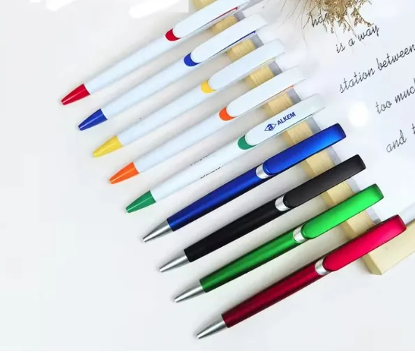 კალამი დასაბრენდი ღილაკით თეთრი 407599 407599