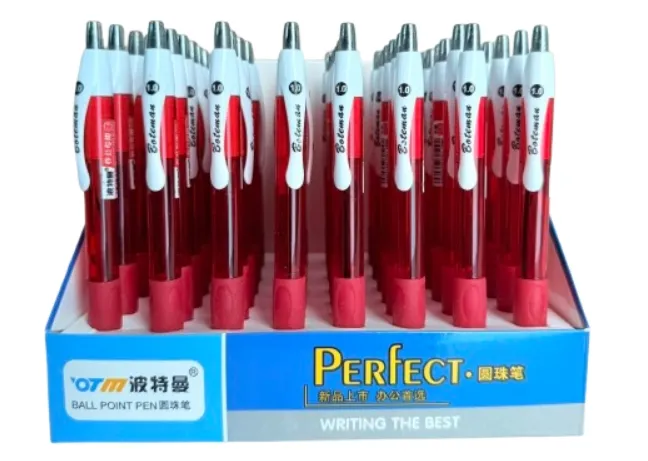 კალამი ბურთულიანი ღილაკით BP-9127 წითელი BP-9127