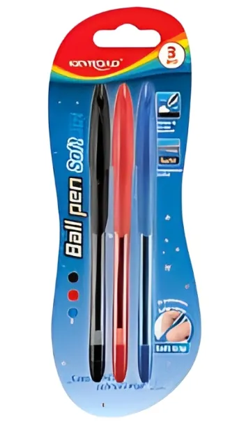 კალამი ბურთულიანი KAYROAD 3ც MIX KR972052 ბლისტერზე KR972052