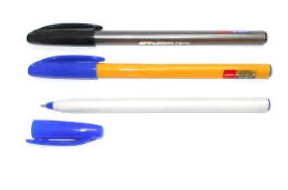 კალამი ბურთულიანი MONTEX TRI-MORE ყვითელი კორპუსი/ლურჯი TRIMORE-YBU