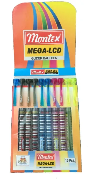 კალამი ბურთულიანი MONTEX MEGA-LCD ლურჯი MEGALCD-BU