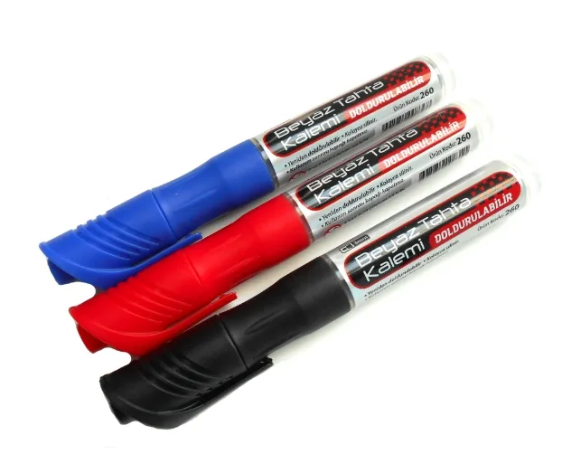 მარკერი დაფის კარტრიჯით RA260 ლურჯი RA260BU