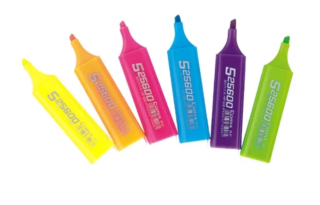 მარკერი ტექსტის COMIX HP908 ვარდისფერი HP908-PK