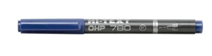 მარკერი პერმანენტი HI-TEXT OHP F 0.6-1.2მმ OH012SMF/003 ლურჯი OH012SMF/003BU
