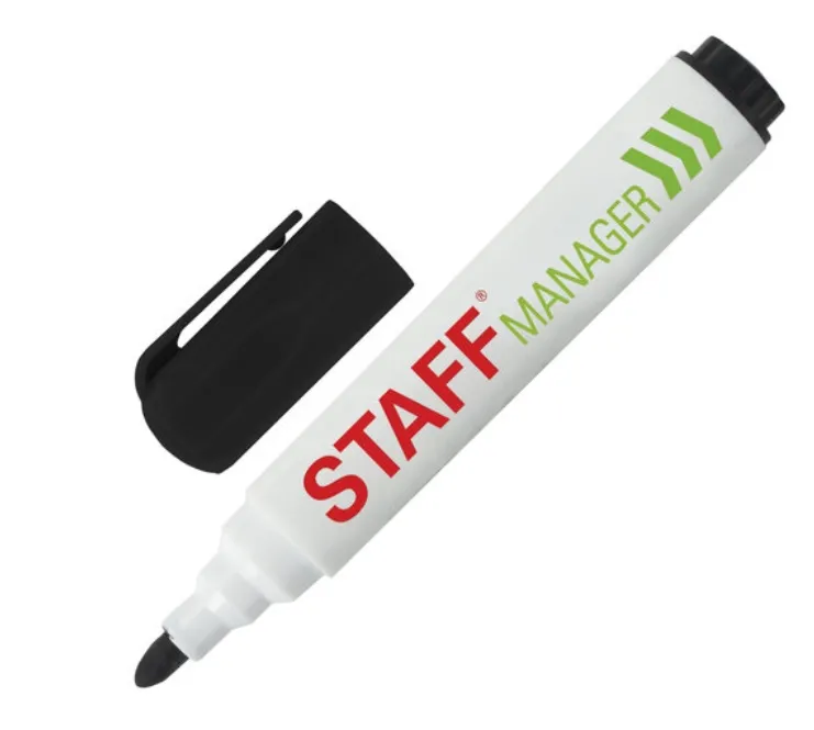 მარკერი დაფის 5მმ STAFF შავი 151491 151491