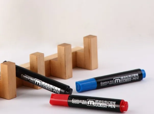 მარკერი პერმანენტი COMIX MK818 ლურჯი MK818-BU