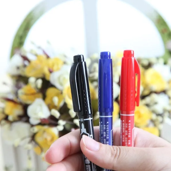 მარკერი პერმანენტი ორმხრივი 0.5-1.5მმ COMIX MK804 შავი MK804-BK