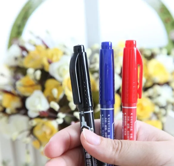 მარკერი პერმანენტი ორმხრივი 0.5-1.5მმ COMIX MK804 წითელი MK804-RD