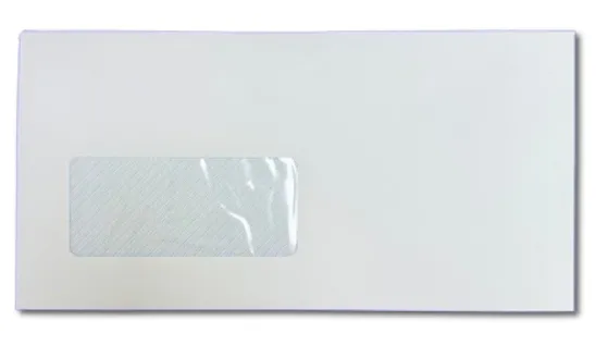 კონვერტი ბუკლეტი 110*220 (DOG) 110გრ ფანჯ DOG110*220W