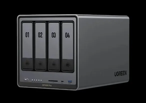 Storage system UGREEN NASync DXP4800 Plus (35261) Intel Gold 8505, 8GB, Diskless, RJ45, USB, Type-C, HDMI, 2 years warranty