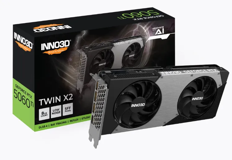 INNO3D GeForce RTX™ 5060 Ti 8GB TWIN X2 OC GDDR7