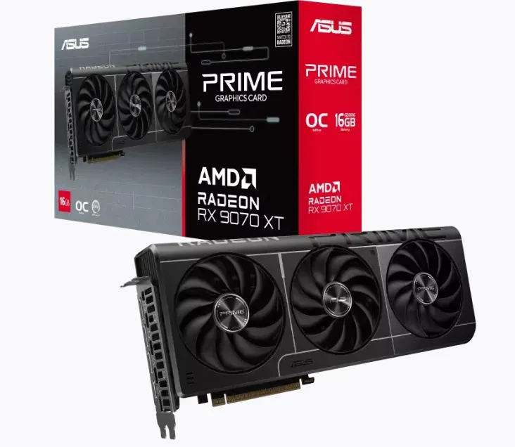 ASUS Prime Radeon™ RX 9070 XT 16GB GDDR6 OC Edition