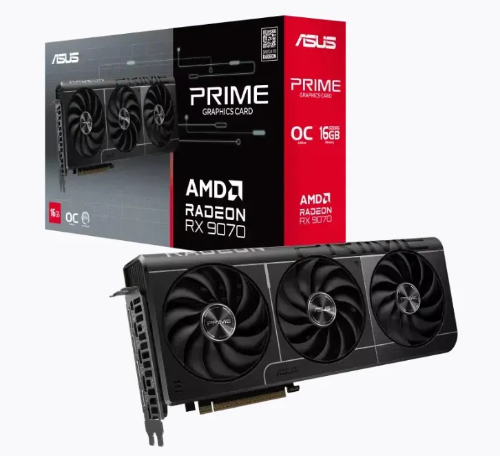 ASUS Prime Radeon™ RX 9070 16GB GDDR6 OC Edition