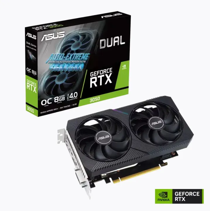 ASUS Dual GeForce RTX™ 3050 V2 OC Edition 8GB GDDR6