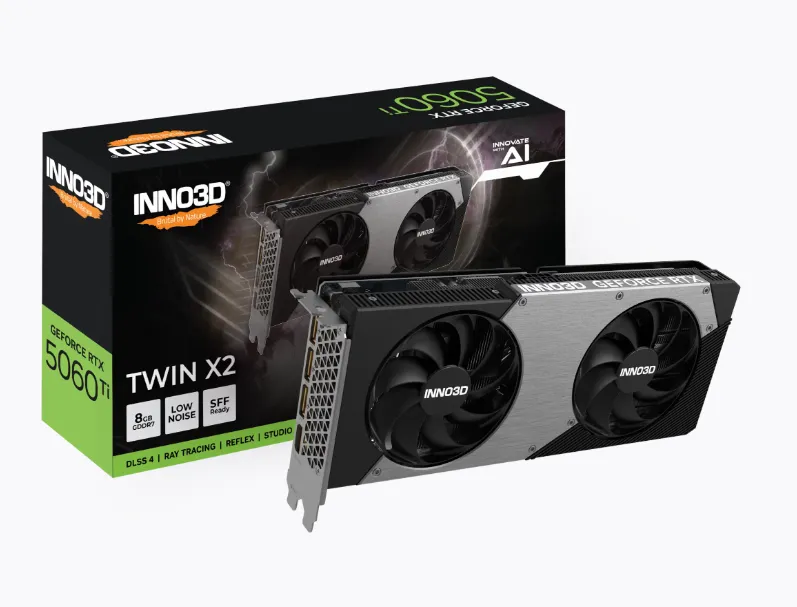 INNO3D GeForce RTX™ 5060 Ti 8GB TWIN X2 GDDR7