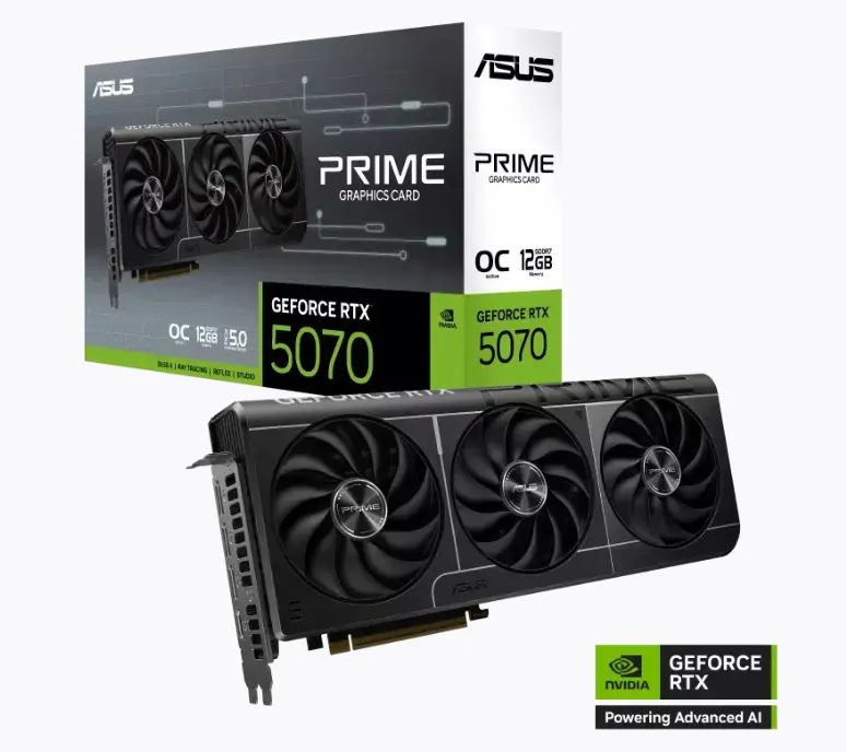 ASUS PRIME GeForce RTX™ 5070 12GB GDDR7 OC Edition