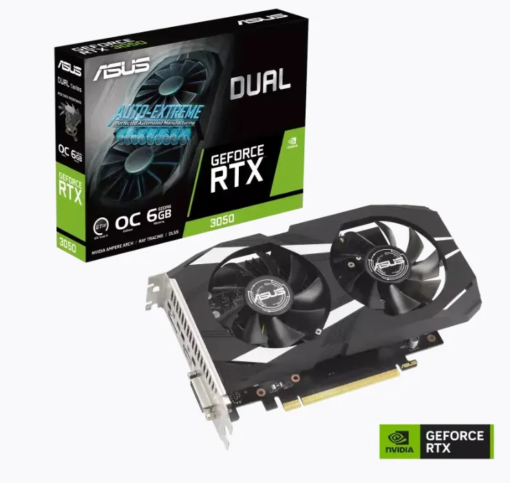 ASUS Dual GeForce RTX™ 3050 OC Edition 6GB GDDR6