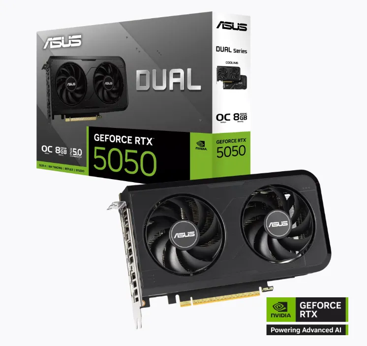 ASUS Dual GeForce RTX™ 5050 8GB GDDR6 OC Edition