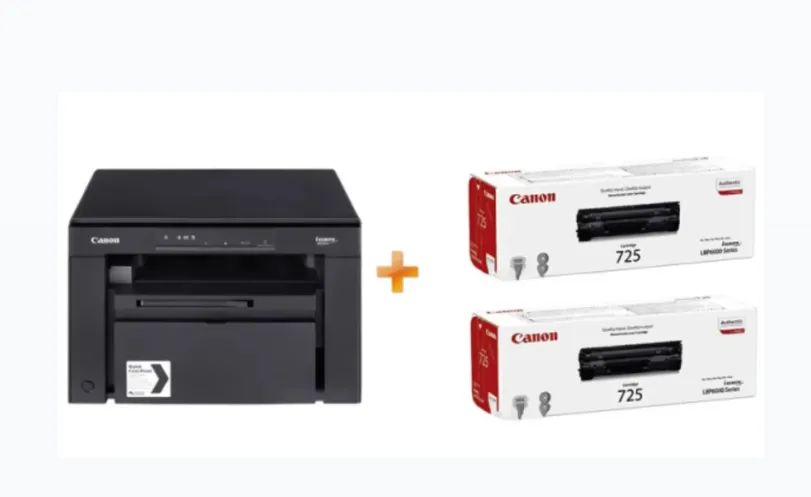 Canon i-SENSYS MF3010 A4 მულტიფუნქციური პრინტერი + 2 დამატებითი კარტრიჯით