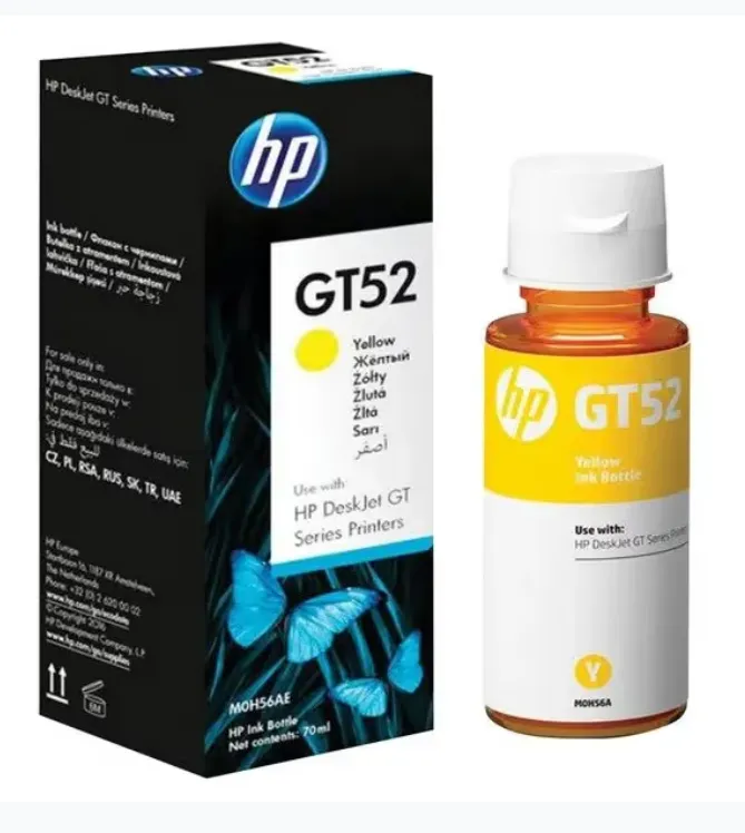 HP GT52 Yellow Ink Bottle , M0H56AE