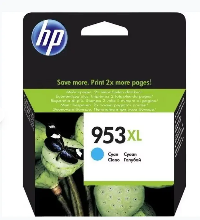HP 953XL Cyan Ink Cartridge (High Yield) F6U16AE