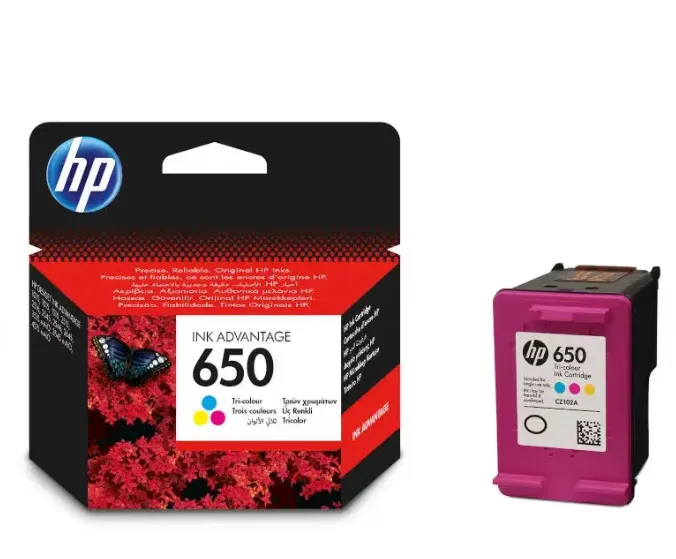 HP 650 Tri-Color IInk Cartridge CZ102AE