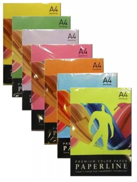 ქაღალდი ფერადი PAPERLINE 100ფ მუქი წითელი A4 80გრ IT250 (RED) IT250-100A4