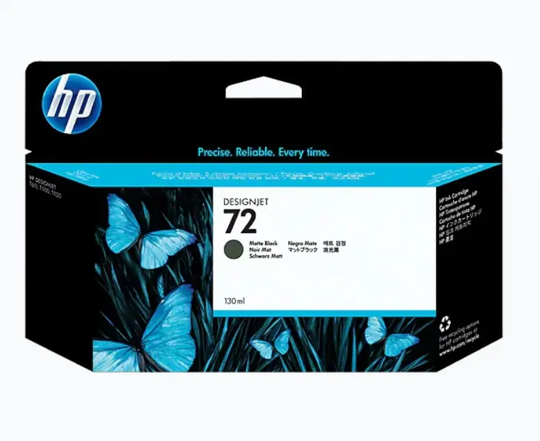 HP 72, Matte Black DesignJet Ink Cartridge C9403A