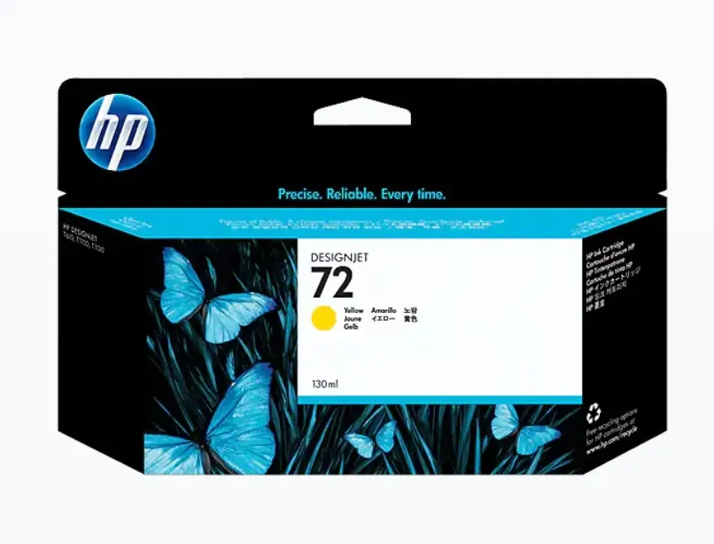 HP 72, Yellow DesignJet Ink Cartridge C9373A