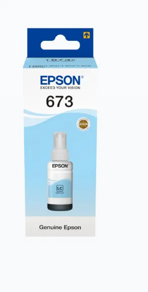 EPSON, 673 Light Cyan ink bottle C13T67354A