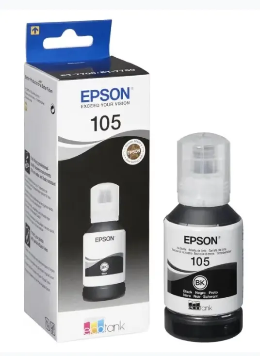 EPSON, 105 Pigment Black Ink Bottle C13T00Q140