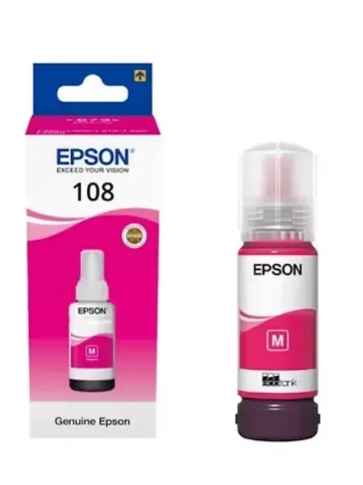 EPSON, 108 Magenta Ink Bottle C13T09C34A