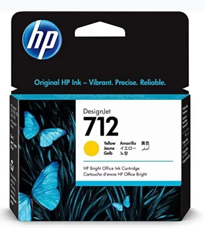 HP 712 Yellow Ink Cartridge 3ED69A