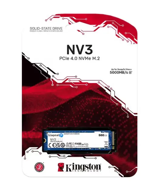 KINGSTON, NV3 PCIe 4.0 NVMe SSD, 1000GB,2280 PCIe.