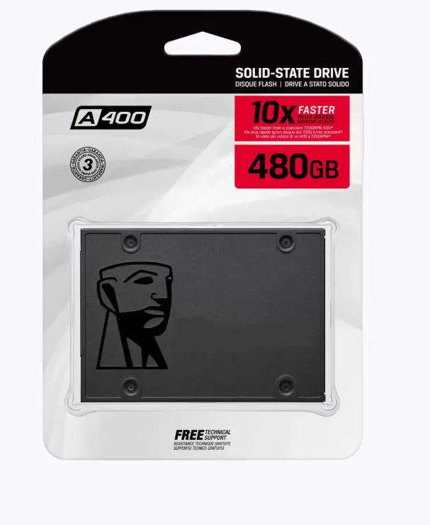 Kingston, 480GB A400 SATA3 2.5 SSD.